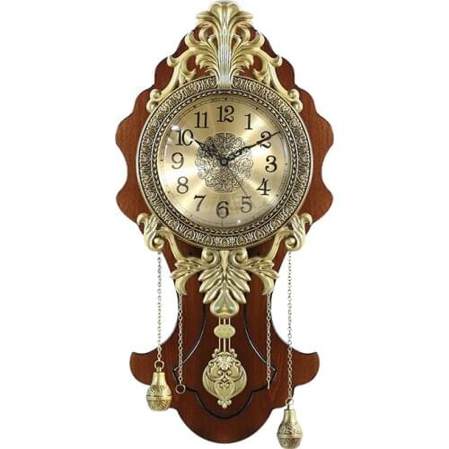 Big Luxury Wall Clock Vintage Large Digital Nordic Copper Rustic Wall Clock Antique European Office Relogio Home Decor AD50WC