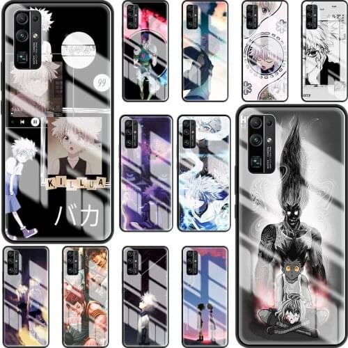 Anime Hunter X Hunters Tempered Glass Phone Case For Honor 20 Pro 8X 10 Lite 9X 30 Pro Plus Fundas Back Cover Bag Housing