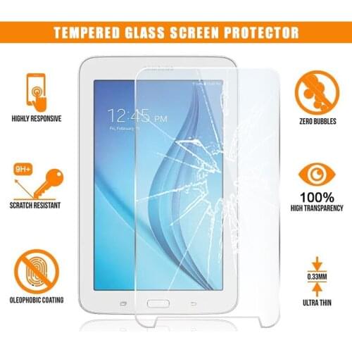 For Samsung Galaxy Tab E Lite 7.0 Tablet Tempered Glass Screen Protector 9H Premium Scratch Resistant HD Clear Film Cover