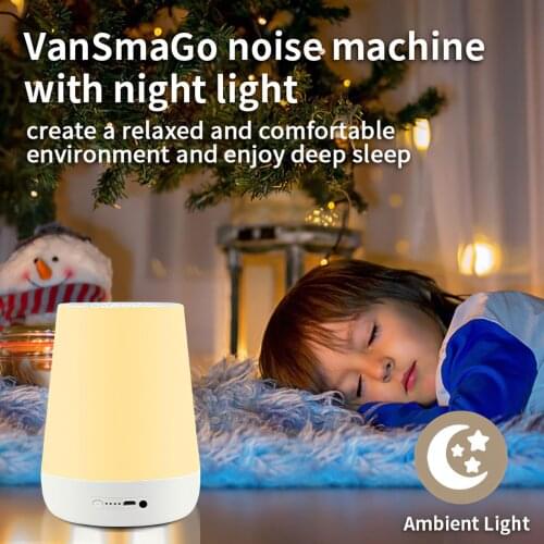 White Noise Machine USB Rechargeable Timed Shutdown Sleep Sound Machine For Sleeping Relaxation For Baby Adult Office Travel