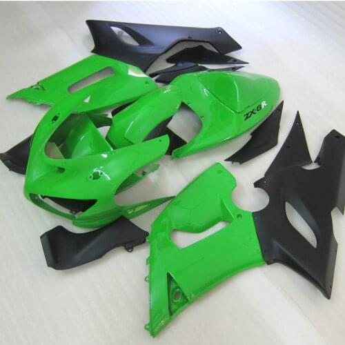 Plastic fairing kit for Kawasaki ZX6R 2005 2006 Parts 05 06 Ninja 636 green black fairings bodywork set S244