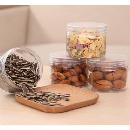 Kitchen Storage Box Plastic Sealed Cans Food Preservation Pot Container With Cover Case For Candy Whole Grains Food Hygienic