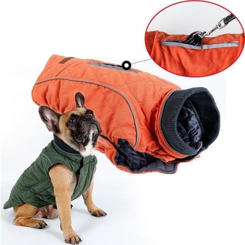 New Winter Coat Retro Design Cozy Winter Dog Pet Jacket Vest Warm Pet Outfit Clothes dor Dogs 6 Colors