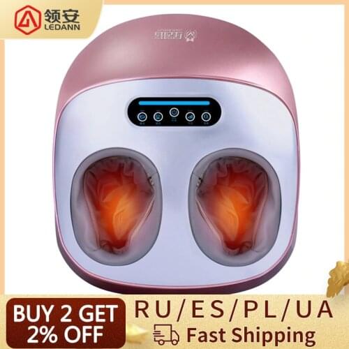 Hot Electric Vibrator Foot Massager Health Care Massage Infrared Heating Therapy Shiatsu Kneading Air Pressure Machine