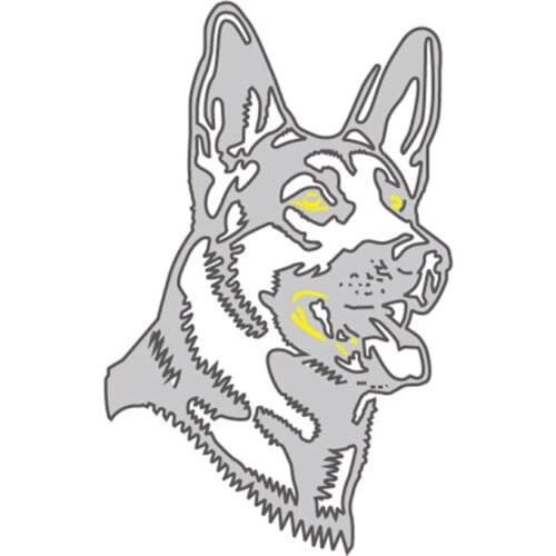 Dog Metal Cutting Dies Stencil Scrapbooking DIY Album Stamp Paper Card Embossing