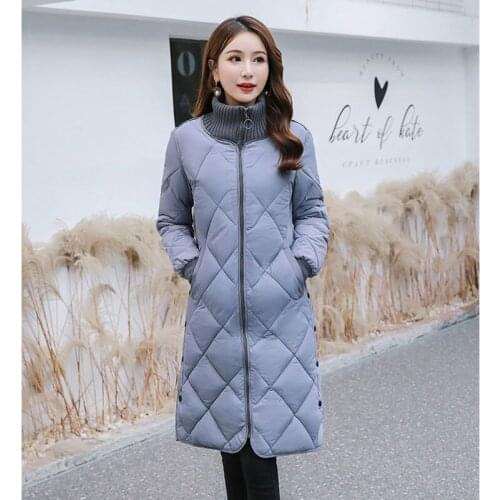 Fashion Long Cotton Clothes Female 2020 New Winter Jackets Cotton-Padded Coats for Womens Loose Down Cotton Overcoat Parkas