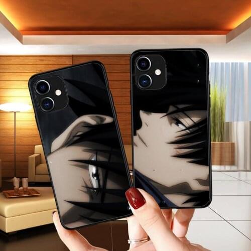 Cartoon Anime Jujutsu Kaisen Fushiguro Megumi Phone Case for iPhone 11 12 Pro mini pro XS MAX 8 7 6 6S Plus X 5S SE 2020 XR