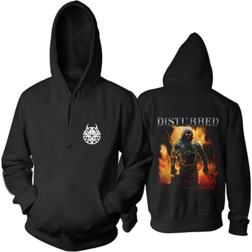 7 Designs Pollover Disturbed Rap Rock Hoodies Brand Shell Jacket DEVIL Demon Punk Heavy Metal Sudadera Sweatshirt Sudadera