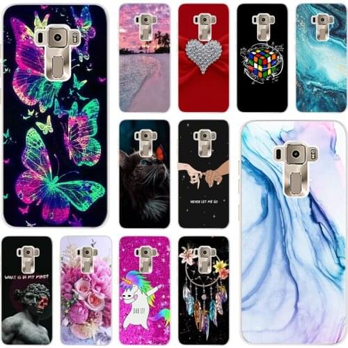 Soft TPU Case For Asus Zenfone 3 ZE520KL Z017D Cover Cute Butterfly Printed Silicone Cases For Asus ZE520KL ZE 520KL Bumper 5.2"