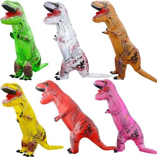 Hot T-REX Dinosaur Inflatable Costume Party Cosplay Costumes Fancy Mascot Anime Halloween Costume For Adult Kids Dino Cartoon