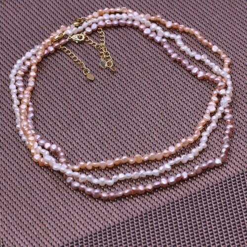 Natural Freshwater Pearl Necklace Exquisite Irregular Baroque Beads For Elegant Women Love Romantic Gift