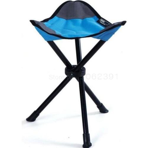 Outdoor Folding Chair Camping Recreational Fishing Beach Portable Barbecue Stool Sketch Art Chair Triangular Stool