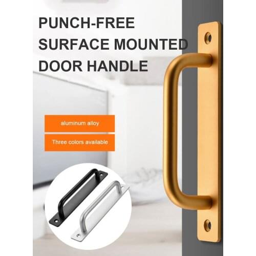 Sliding Barn Door Handle Pull and Flush Hardware Wood Door Handle Furniture Hardware for Cabinet Cupboard Interior Door 35-45MM