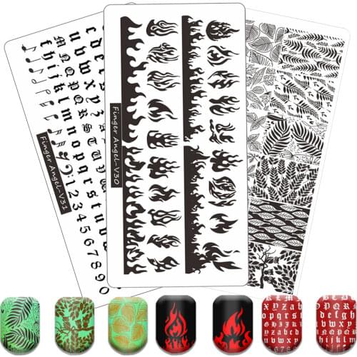 Seaside Scenery New Design Nail Art Stamping Style DIY Image Nail Stamping Plates Manicure Stencil Set For Nail Stamping