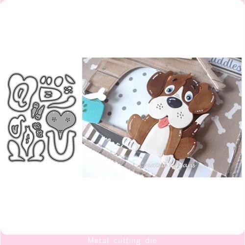 Cute Animal Dog Metal Cutting Dies for DIY Scrapbooking Photo Album Decorative Embossing Paper Card Crafts Die Cut 2019
