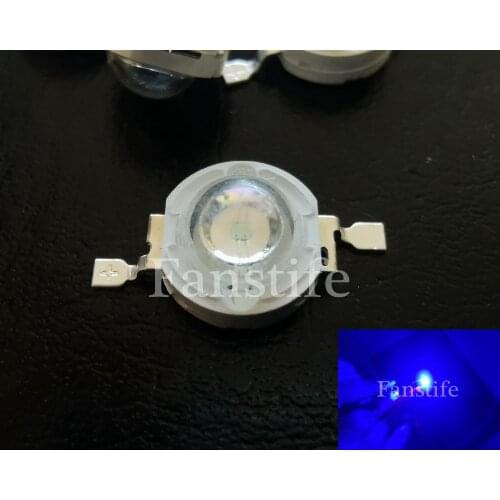 50pcs/lot 1W Blue 460-470nm High Power Led
