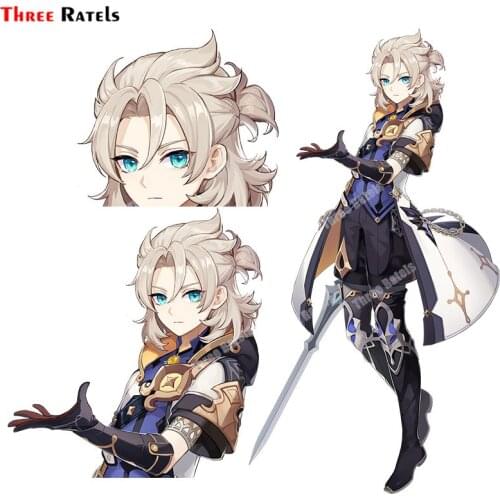 Three Ratels B27 Anime Role Albedo Of Genshin ImpactRenderSticker And Decals For Car Styling Decoration