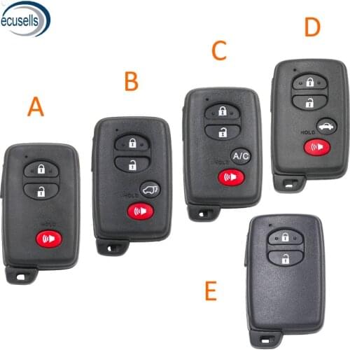 3+1 Button Smart Remote Key Shell Case Fob 2/3/4 Buttons for-Toyota 4Runner Land cruiser Prius 2010 2011 2012 2013 Car Key Blank