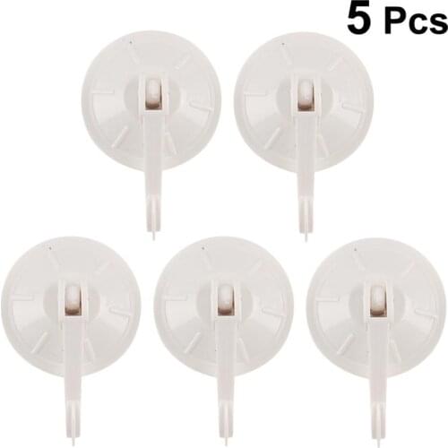 5/10pcs Suction Cup Hooks Removable Vacuum Holder Clothes Coat Metal Hanging Hook For Bathroom And Kitchen Towel Hanger Storage