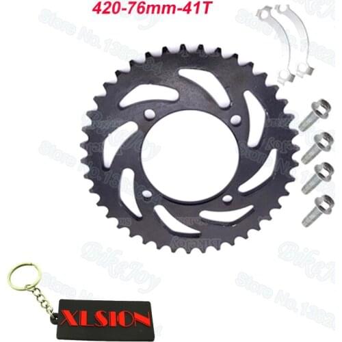 420 76mm 41 T Tooth Rear Sprocket 50cc-160cc SDG SSR Coolster Pit Dirt Bike ATV Quad Moped Buggy Scooter Motorcycle Motocross