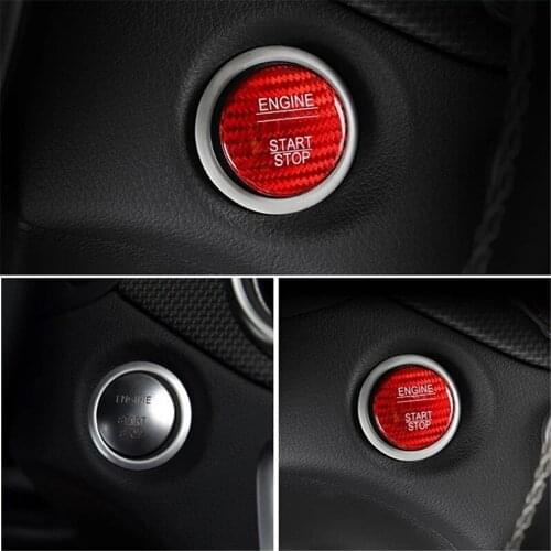 Car Ignition Protective Start Stop Switch Button Cover Anti-scratch Decoration Cap for Mercedes-Benz C C200 180l