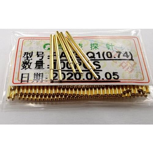 Probe 0.74mm Head Test Needle PA75-Q1 (0.74) Huarong Probe 75# Short Needle Spring Probe
