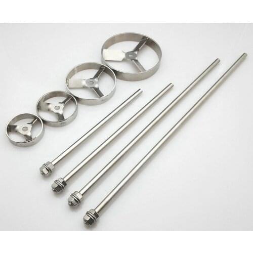 1pcs stainless steel OD 50mm/60mm/80mm round turbine Type stirrer paddle, dispersing stirring mixing rod