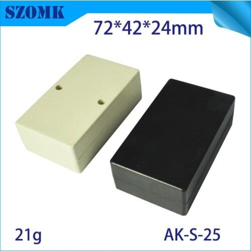 10 pcs, 72*42*24mm new arrival GPS plastic enclosure for electrical equipment housing abs plastic casing electronic enclosure