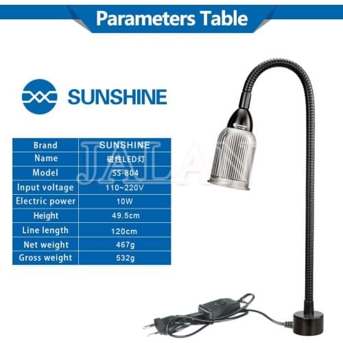 2020 SUNSHINE SS-804 Magnetic Base LED Lamp High Power Industrial Table Lamp Bright And Super Bright