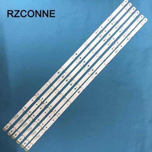 6pcs 40'' 775mm*17mm 10leds LED Backlight Lamps LED Strips w/ Optical Lens Fliter for TV Monitor Panel 30V New