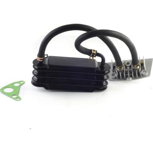 Aluminum Universal Motorcycle oil cooling cooler Radiator oil cooler set 158mm black SO-07