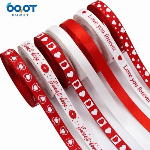 Valentines Day Series Cartoon Ribbons,3/8"(9MM),10Yards Bow Cap Accessories Party Gift Wrap DIY Handmade Materials 201226-4