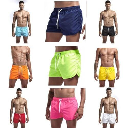 Breathable Quick Dry Mens Casual Beach Shorts Summer Swimming Trunks Adjustable Strap Boxer Briefs Soccer Tennis Training Short