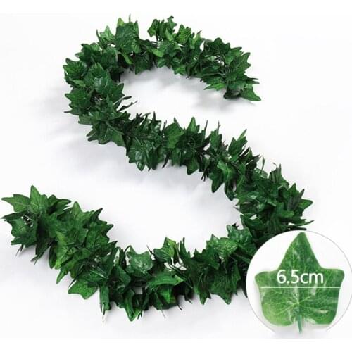Artificial Grape Vines Leaves Decor Simulation Green Leaf Rattans Artificial Plants Ceiling Fake Green Plants Garden Accessories