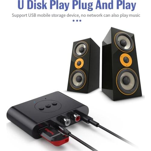 Kebidu Bluetooth-compatible 5.0 Receiver Wireless Adapter RCA 3.5mm 3.5 AUX Jack Stereo For Car Kit Speaker Amplifier Handsfree