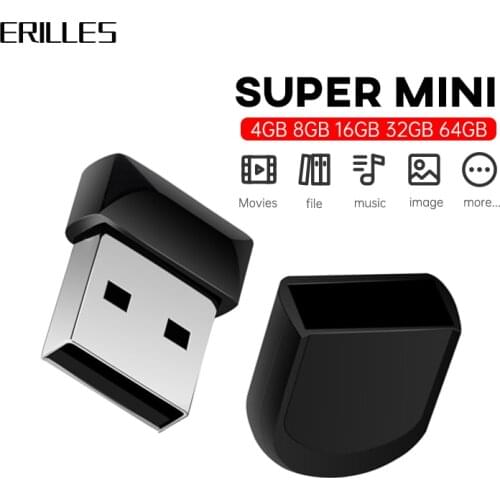 Mini Black usb flash drive 128GB 64GB 32GB 16GB 8GB 4GB pendrive super tiny flash disk 64gb memoria usb stick 32g pen drive