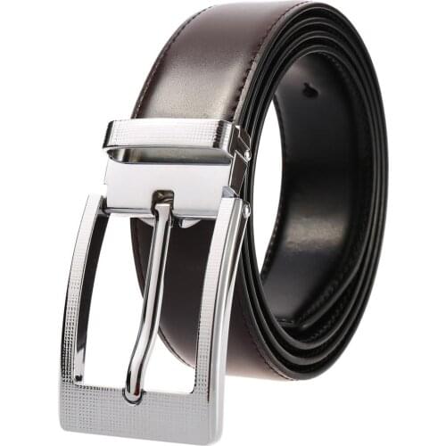 Mens Designer Belts New Real Leather Fashion Belt Alloy Business Style Pin Buckle Good Quality Cowhide Black Brown Belts