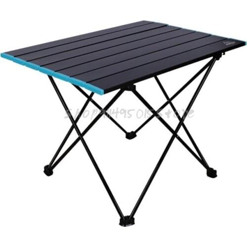 Outdoor Picnic Table Folding Portable Aluminum Alloy Barbecue Table And Chair Camping Outdoor Self Driving Package