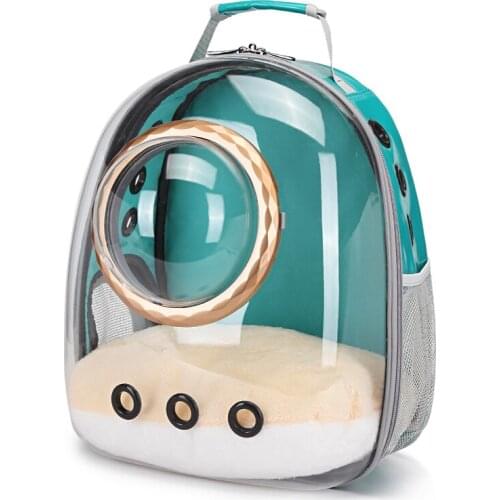 Portable Outdoor Dogs and Cats Space Capsule Breathable Panoramic Transparent Cat Bag Dog Backpack Pet Accessories