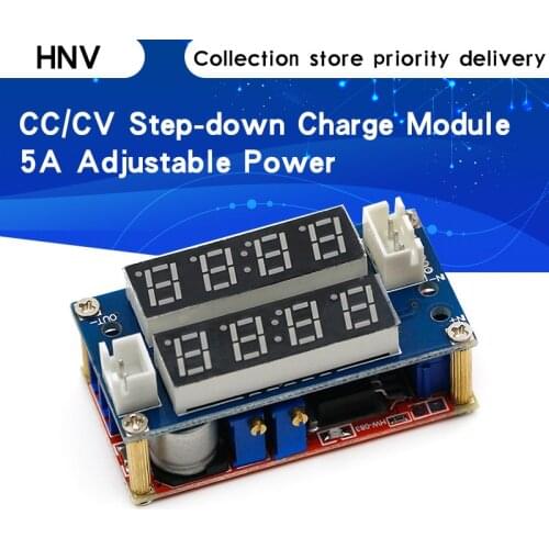 5A Adjustable Power CC/CV Step-down Charge Module LED Driver Voltmeter Ammeter Constant current constant voltage