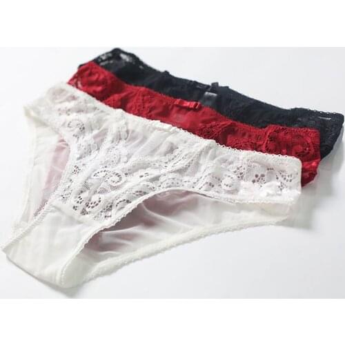 Sexy woman underwear Embroidered comfortable sexy lace panties for ladies Embroidery underpants