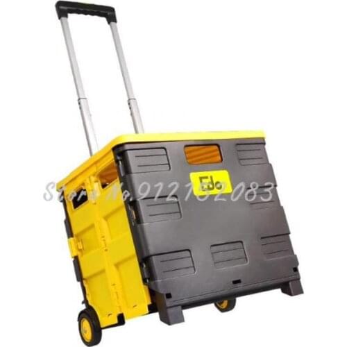 Folding Shopping Cart Household Portable Hand Trailer Picnic Artifact Lightweight Supermarket Grocery Cart