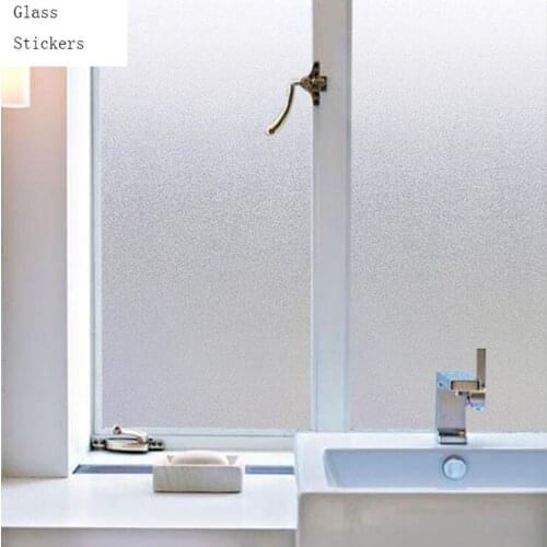 45cmx3m Static Cling Decorative Film Frosted Glass Sliding Door Bathroom Window Glass Stickers Translucent Opaque Window films