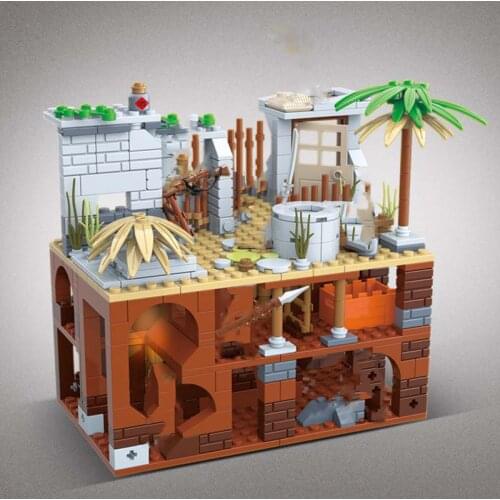 Military Series Military Series Village tunnel warfare DIY Military scene construction Building Blocks Bricks Toys Gifts