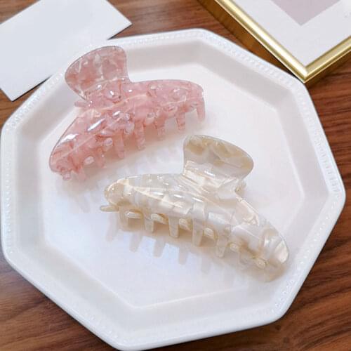 Vintage Hair Clip Acetate Leopard Print Large Hair Claws Marble Women Acrylic Hairpins Hair Crab Clamp Girl Hair Accessories