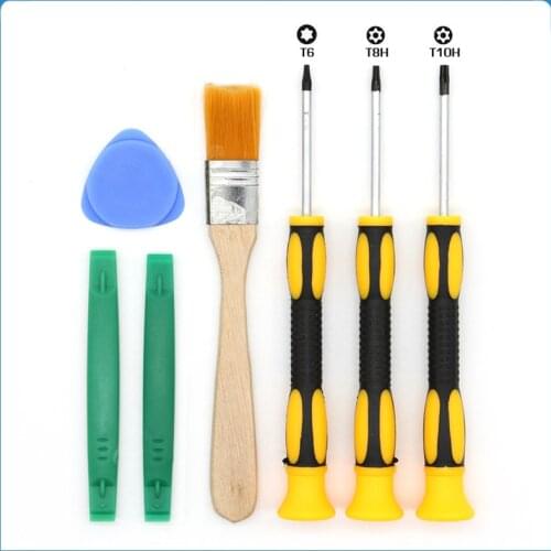 1Set 7in1 T6 T8 T10 Screwdriver Pry Repair Tool Kit Screw Driver Opening Tools Set For XBOX-ONE Xbox 360 Controller PS3 PS4