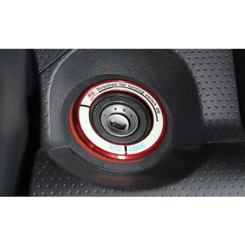 1pc Start Button Ignition Switch Cover Aluminum Alloy For Toyota FJ Cruiser 2007-2014 Red Accessories Fading