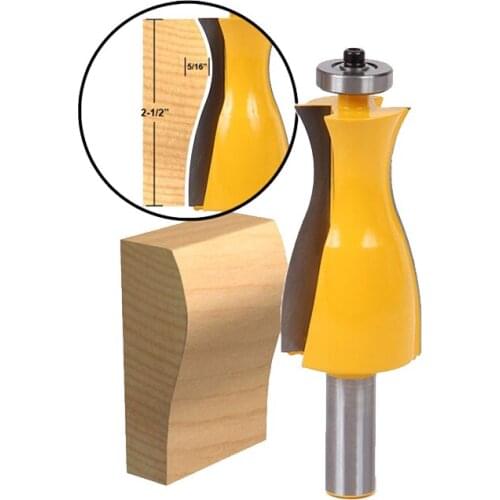 1pcs Wavy Jewelry Box Side Wall Router Bit - 1/2" Shank