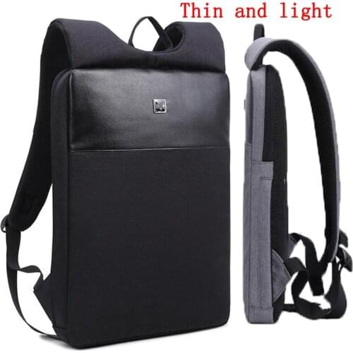 2020 new fashion slim lightweight 14 inch laptop backpack mens ultralight high quality business office work backpack waterproof