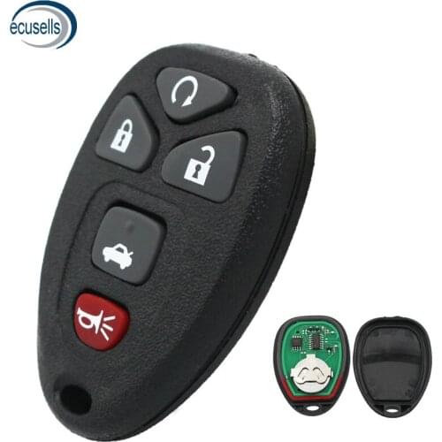 5 buttons keyless entry Remote Start Car Key Fob KOBGT04A